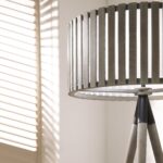 Rabanne Antique Wood Slat Tripod Floor Lamp - Image 7