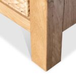 Surrey Oak Console Table with Baskets - Image 11