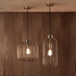 Dania French Gold Metal Wire Tall Pendant - Image 3