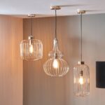 Dania French Gold Metal Wire Tall Pendant - Image 4