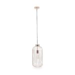 Dania French Gold Metal Wire Tall Pendant