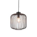 Dania Matt Black Metal Wire Pendant - Image 3