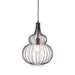 Dania Matt Black Metal Shaped Wire Pendant - Image 5