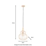 Dania French Gold Metal Wire Shaped Pendant - Image 5