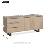 Oak Mill Oiled Large Sideboard - Image 5