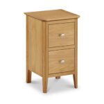 Alba Oak Narrow Bedside Table