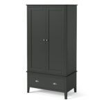 Dumbarton Charcoal Double Wardrobe - Image 2