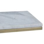 Elissa White Marble Side Table with Gold Leg - Image 9