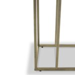 Elissa White Marble Side Table with Gold Leg - Image 10