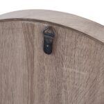 Natural Wood Veneer Round Wall Mirror - Image 5