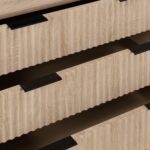 Jakob Oak 3 Drawer Grooved Chest - Image 7
