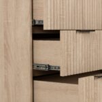 Jakob Oak 3 Drawer Grooved Chest - Image 8