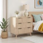 Jakob Oak 3 Drawer Grooved Chest - Image 2