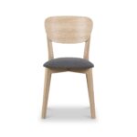 Jakob Oak Curved Dining Chair - Image 3
