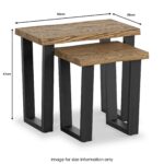 Isaac Oak Nest of Tables - Image 3