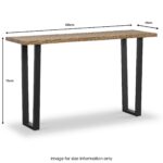 Isaac Oak Console Table - Image 10