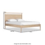 Jakob Oak Frame Bed - Image 5