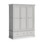 Colette Triple Wardrobe with 2 Drawers - Image 9