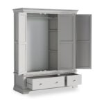 Colette Triple Wardrobe with 2 Drawers - Image 16
