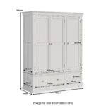 Colette Triple Wardrobe with 2 Drawers - Image 46