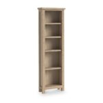 Trelan Washed Oak Slim Bookcase