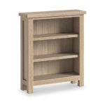 Trelan Washed Oak Low Bookcase