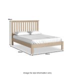 Trelan Washed Oak Bed Frame - Image 6