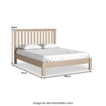 Trelan Washed Oak Bed Frame - Image 7