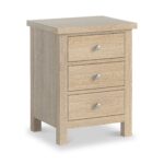 Farro Washed Oak XL Bedside Table