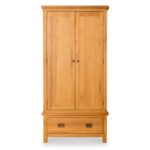 Lanner Oak Double Wardrobe & Drawer - Image 3