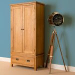 Lanner Oak Double Wardrobe & Drawer - Image 2