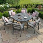 Maze New York 6 Seat Round Dining Set - Image 5