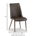 Thora Faux Leather Dining Chair - Image 9