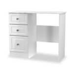 Kinsley White Gloss 3 Drawer Dressing Table - Image 6