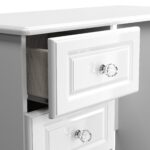 Kinsley White Gloss 3 Drawer Dressing Table - Image 10