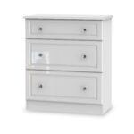 Kinsley White Gloss 3 Piece Bedroom Set - Image 5