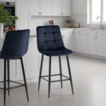 Elin Velvet Bar Stool - Image 7