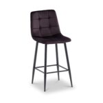 Elin Velvet Bar Stool - Image 4