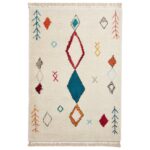 Edie Boho Multi Coloured Diamond Rug