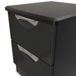 Beckett Gloss 2 Drawer Bedside Cabinet - Image 11