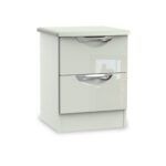 Beckett Gloss 2 Drawer Bedside Cabinet