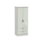 Beckett Gloss 2 Door 2 Drawer Wardrobe