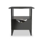 Beckett Gloss 1 Drawer with Open Shelf Lamp Table - Image 12