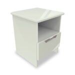 Beckett Gloss 1 Drawer with Open Shelf Lamp Table - Image 16