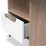 Beckett Gloss 1 Drawer with Open Shelf Lamp Table - Image 7