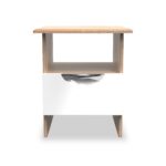 Beckett Gloss 1 Drawer with Open Shelf Lamp Table - Image 6