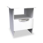 Beckett Gloss 1 Drawer with Open Shelf Lamp Table