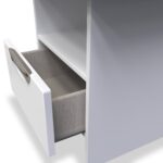 Beckett Gloss 1 Drawer with Open Shelf Lamp Table - Image 5