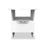 Beckett Gloss 1 Drawer with Open Shelf Lamp Table - Image 2