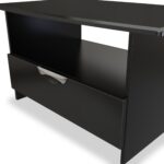 Beckett Gloss 1 Drawer with Open Shelf Coffee Table - Image 4